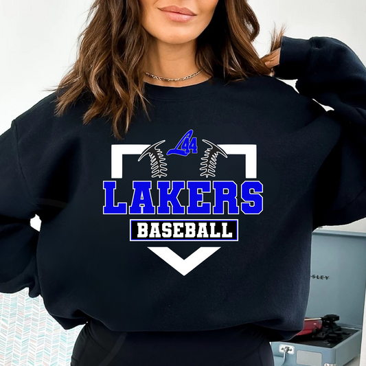 Latitude 44 Lakers Baseball ADULT Crewneck Sweatshirt