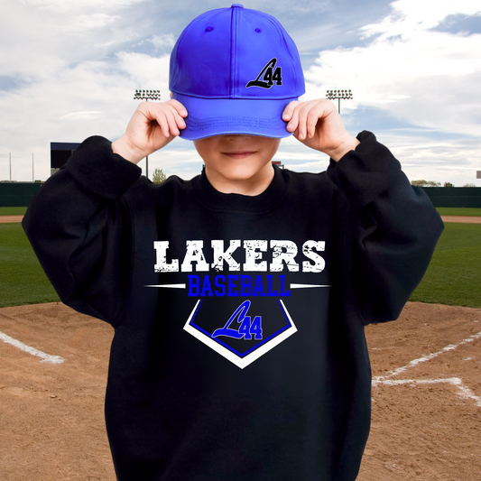 Latitude 44 Lakers Baseball YOUTH Crewneck Sweatshirt