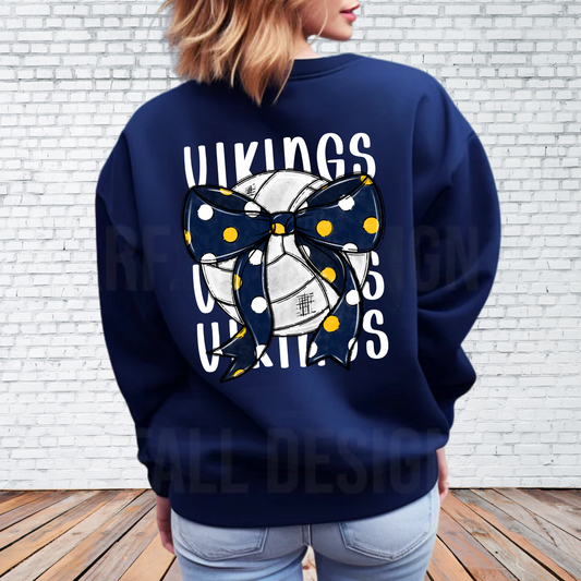 Cadillac Vikings Volleyball ADULT Unisex Crewneck Sweatshirt