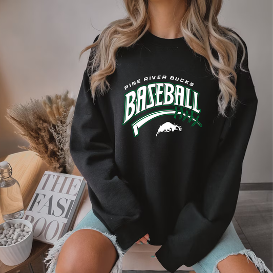 Pine River Bucks Baseball ADULT Crewneck Sweatshirt