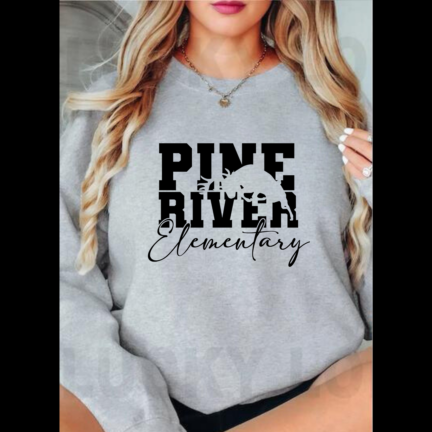 Pine River Elementary ADULT Crewneck Sweatshirt