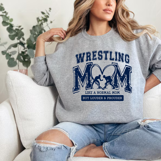 Wrestling Mom ADULT Crewneck Sweatshirt