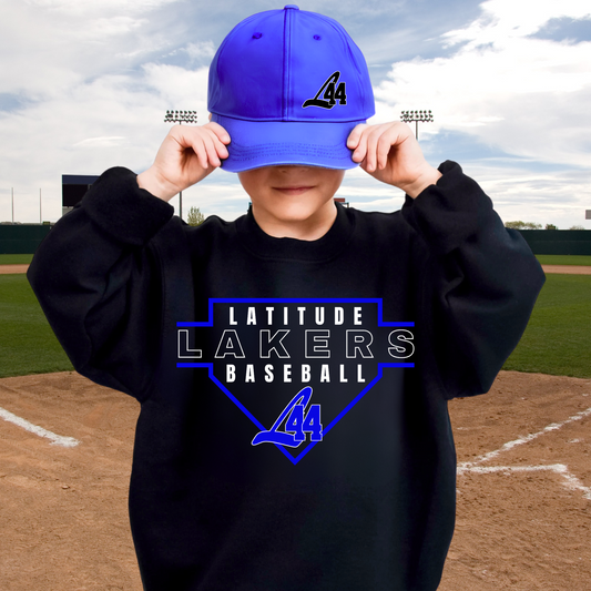 Latitude 44 Lakers Baseball YOUTH Crewneck Sweatshirt