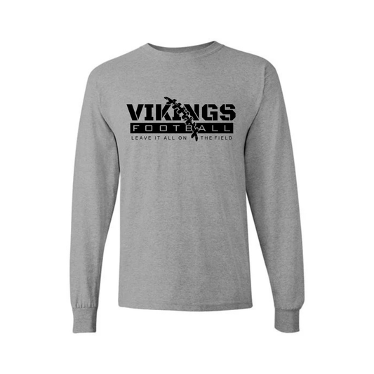 Reverse BLACKOUT Cadillac Vikings Football UNISEX Long-Sleeve T-Shirt
