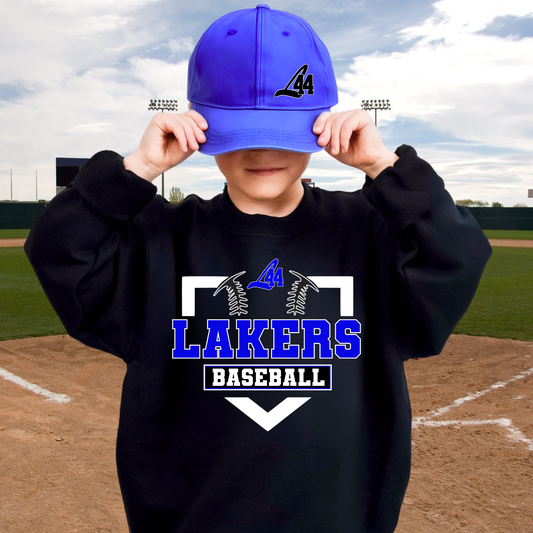 Latitude 44 Lakers Baseball YOUTH Crewneck Sweatshirt