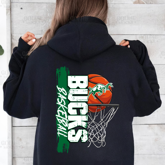 Pine River Bucks Basketball ADULT Hoodie