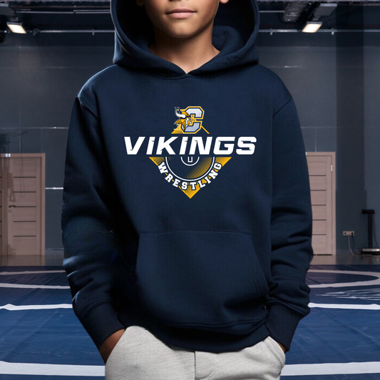 Cadillac Vikings Wrestling Unisex YOUTH Hoodie