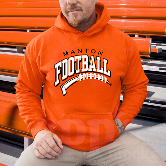 Manton Rangers Football ADULT Hoodie