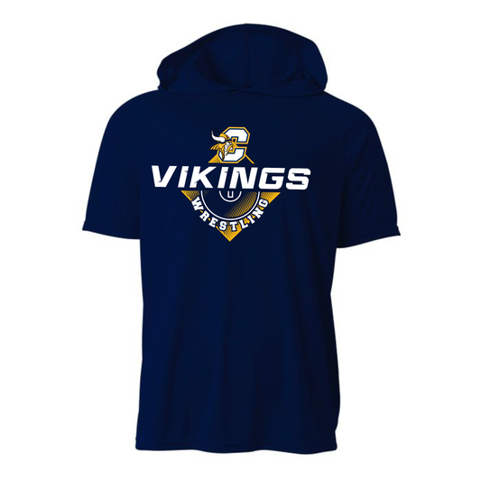 Cadillac Vikings Wrestling DRI-FIT Cooling Performance Hooded T-Shirt