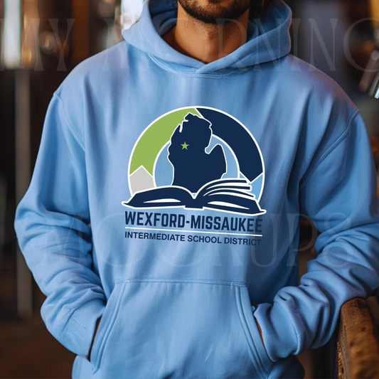 Wexford Missaukee ISD ADULT Hoodie - CAROLINA BLUE