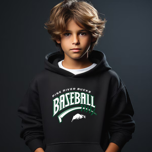 Pine River Bucks Baseball Unisex YOUTH Hoodie