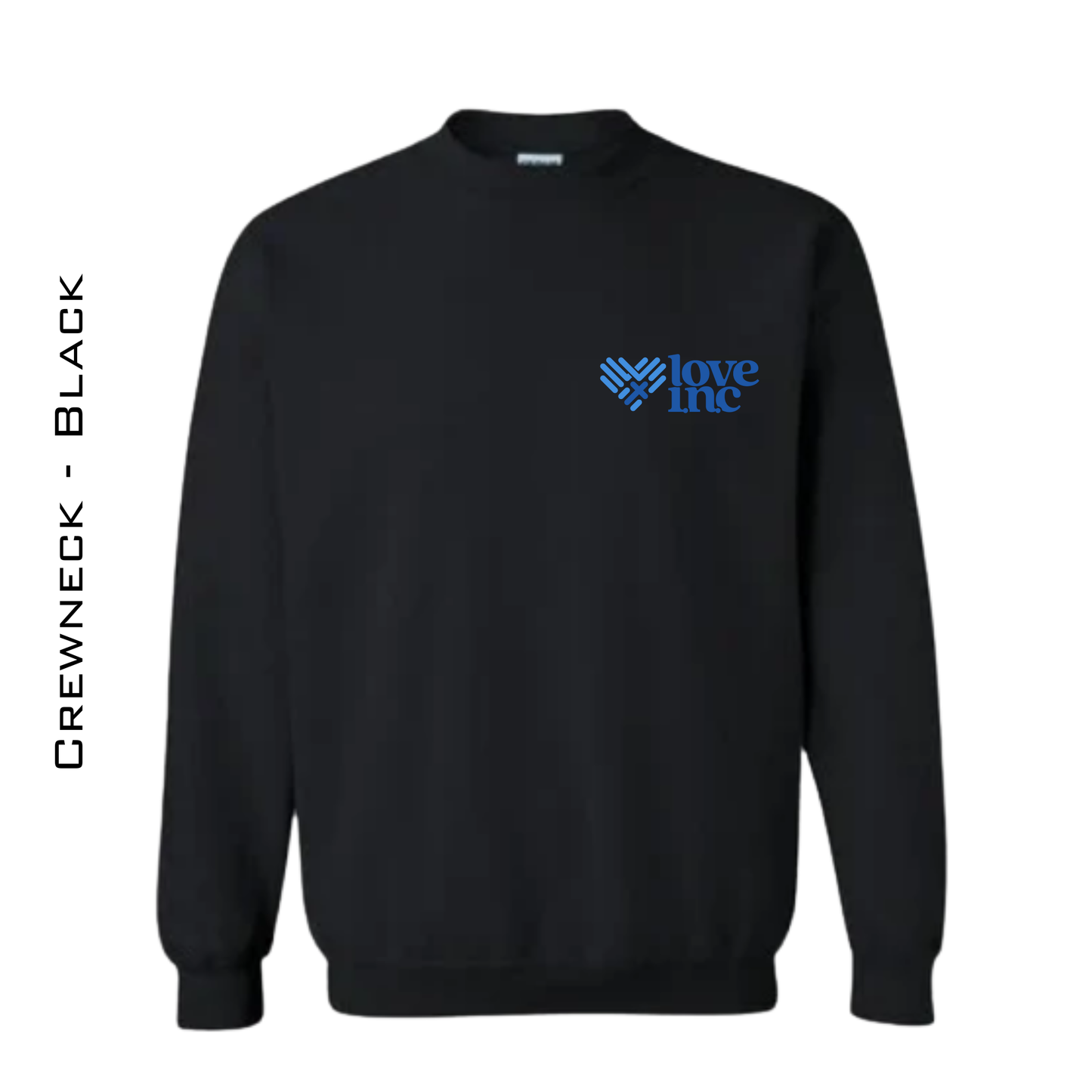 Love INC Unisex ADULT Crewneck Sweatshirt - BLACK
