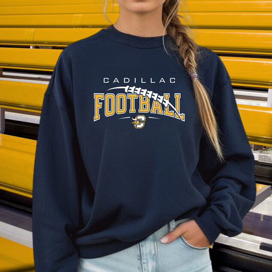 Cadillac Vikings Football ADULT Unisex Crewneck Sweatshirt