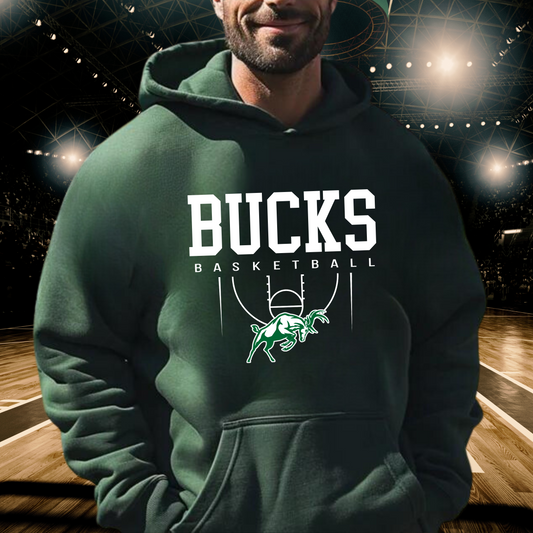 Pine River Bucks Basketball ADULT Hoodie