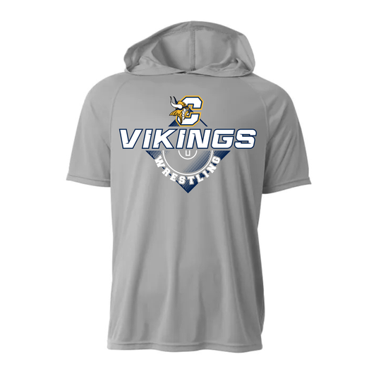 Cadillac Vikings Wrestling DRI-FIT Cooling Performance Hooded T-Shirt