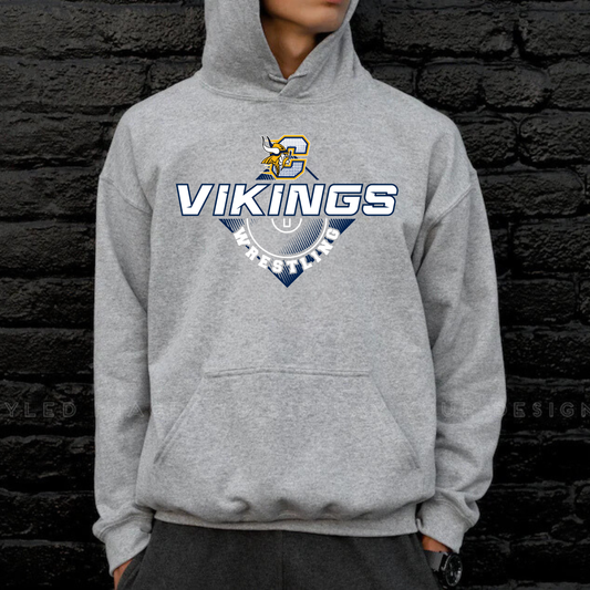 Cadillac Vikings Wrestling Unisex YOUTH Hoodie
