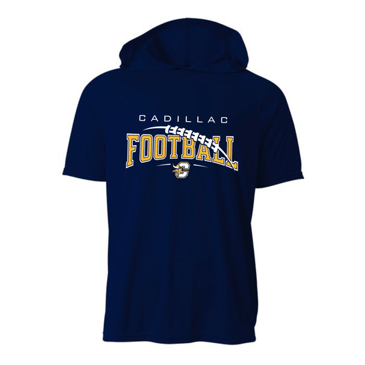Cadillac Vikings Football DRI-FIT Cooling Performance Hooded T-Shirt