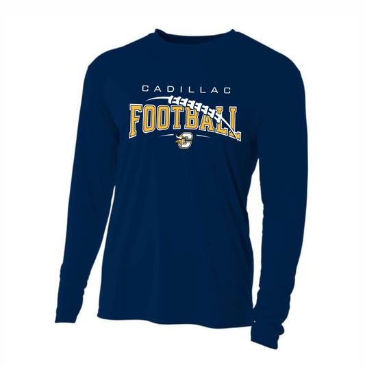 Cadillac Vikings Football DRI-FIT Cooling Performance Long-Sleeve T-Shirt