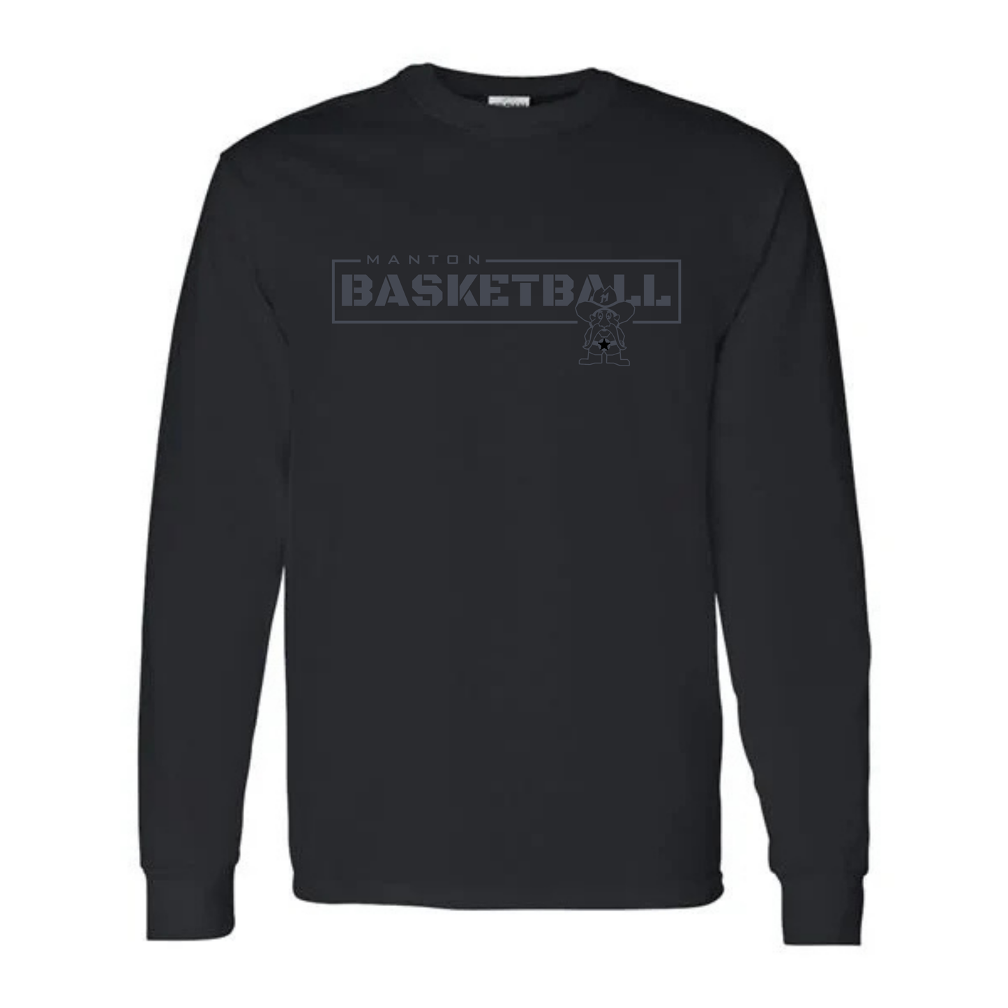 BLACKOUT Manton Rangers Basketball UNISEX Long-Sleeve T-Shirt