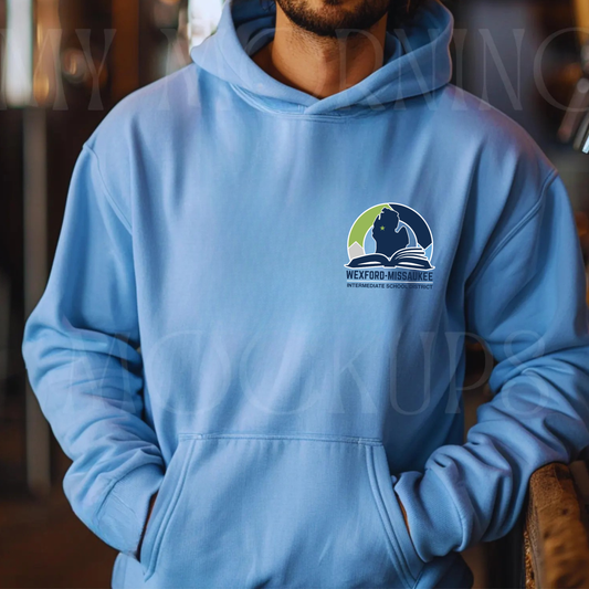 Wexford Missaukee ISD ADULT Hoodie - CAROLINA BLUE