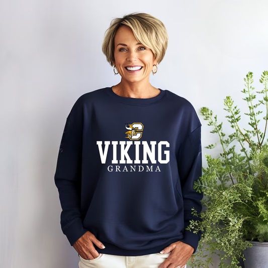 Viking Grandma Adult Crewneck Sweatshirt