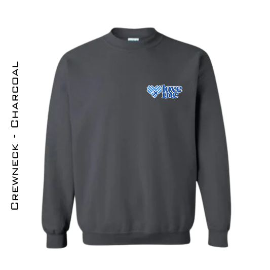 Love INC Unisex ADULT Crewneck Sweatshirt - CHARCOAL
