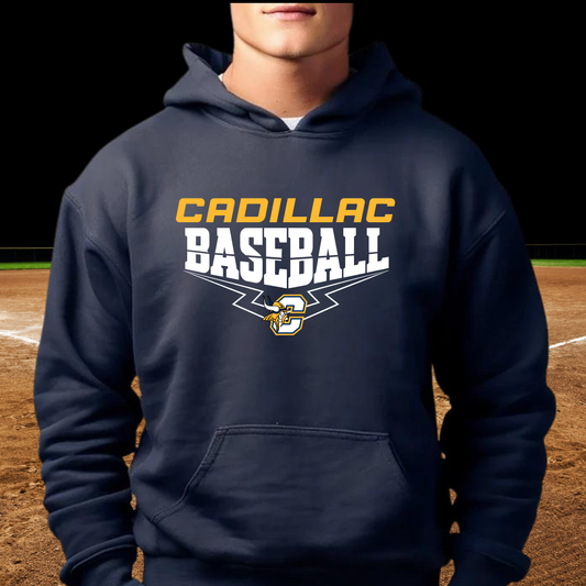 Cadillac Vikings Baseball ADULT Hoodie