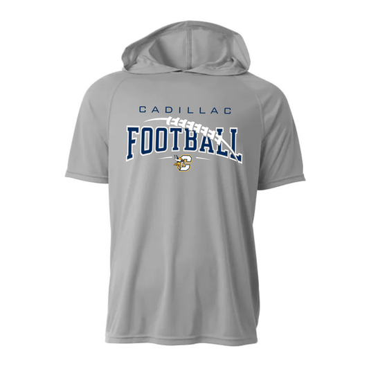 Cadillac Vikings Football DRI-FIT Cooling Performance Hooded T-Shirt