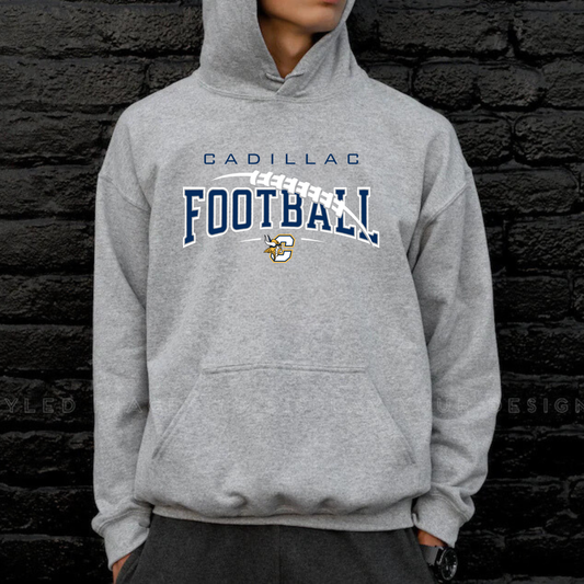 Cadillac Vikings Football Unisex YOUTH Hoodie