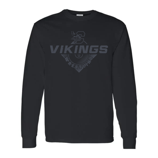BLACKOUT Cadillac Vikings Wrestling UNISEX Long-Sleeve T-Shirt