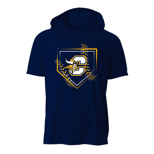 Hooded DRI-FIT Cadillac Vikings Baseball ADULT T-Shirt (Cooling Performance T-Shirt)