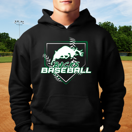 Pine River Bucks Baseball ADULT Hoodie