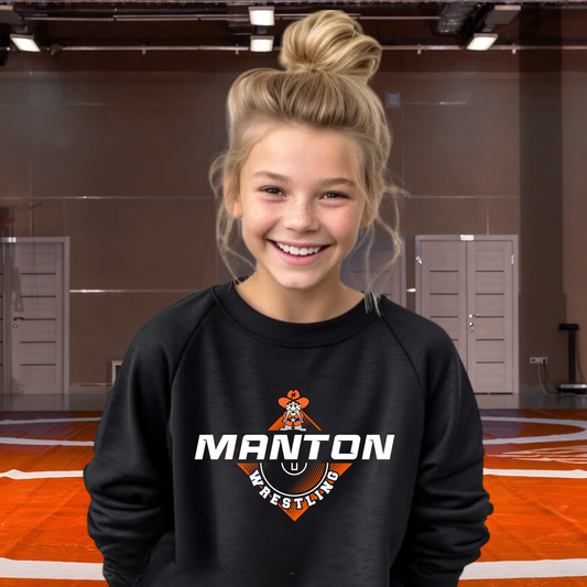 Manton Rangers Wrestling YOUTH Crewneck Sweatshirt