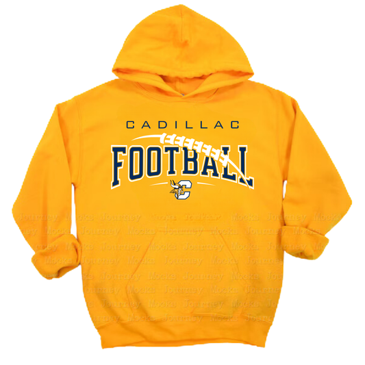 Cadillac Vikings Football Unisex YOUTH Hoodie