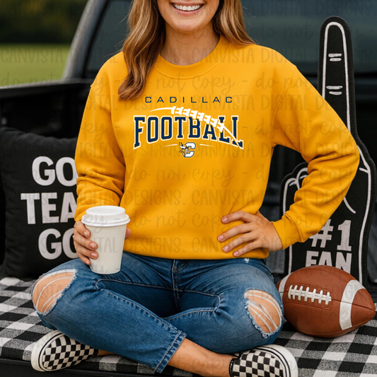 Cadillac Vikings Football ADULT Unisex Crewneck Sweatshirt