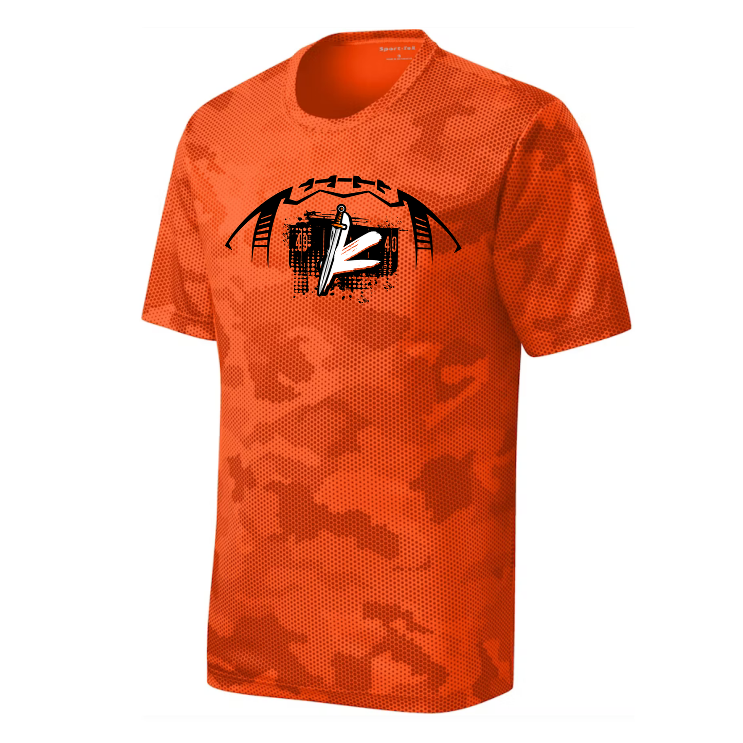 Knights Junior Football DRI-FIT Cooling Performance T-Shirt - Camo Hex Orange