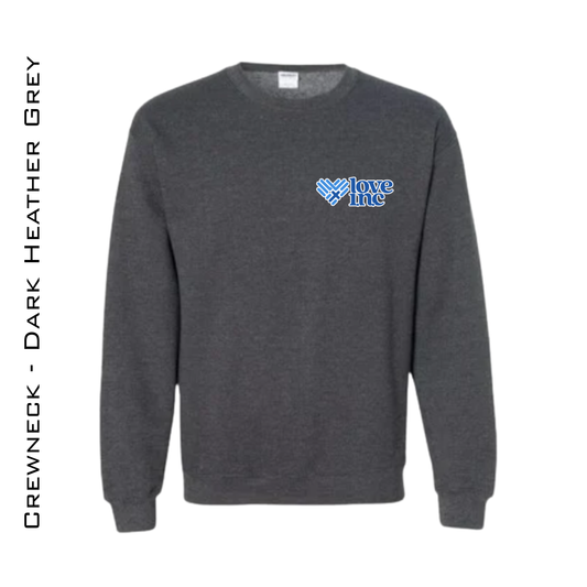 Love INC Unisex ADULT Crewneck Sweatshirt - DARK HEATHER GREY