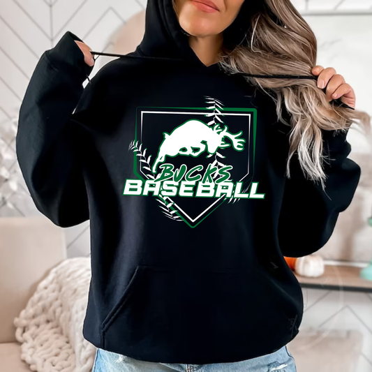 Pine River Bucks Baseball ADULT Hoodie