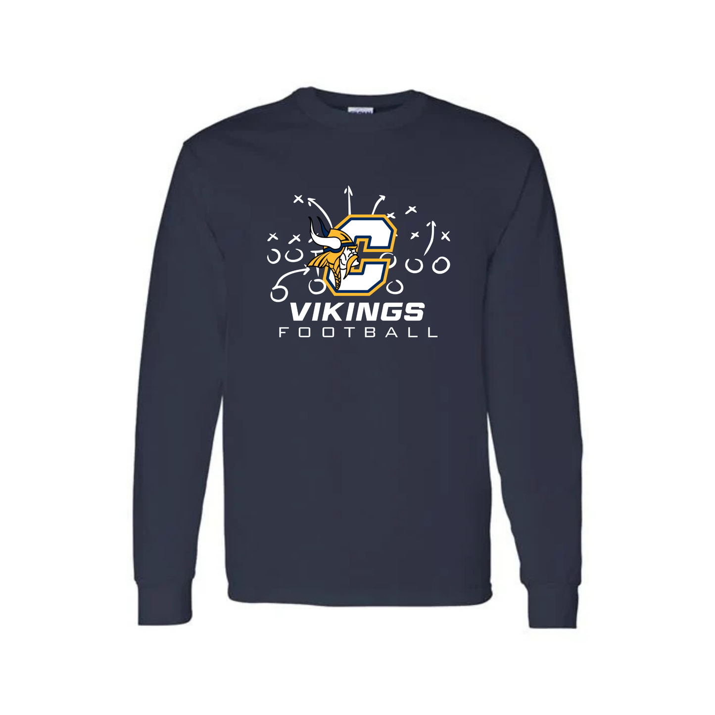 Cadillac Vikings Football UNISEX Long-Sleeve T-Shirt