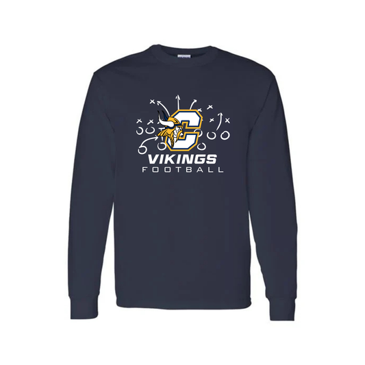 Cadillac Vikings Football UNISEX Long-Sleeve T-Shirt