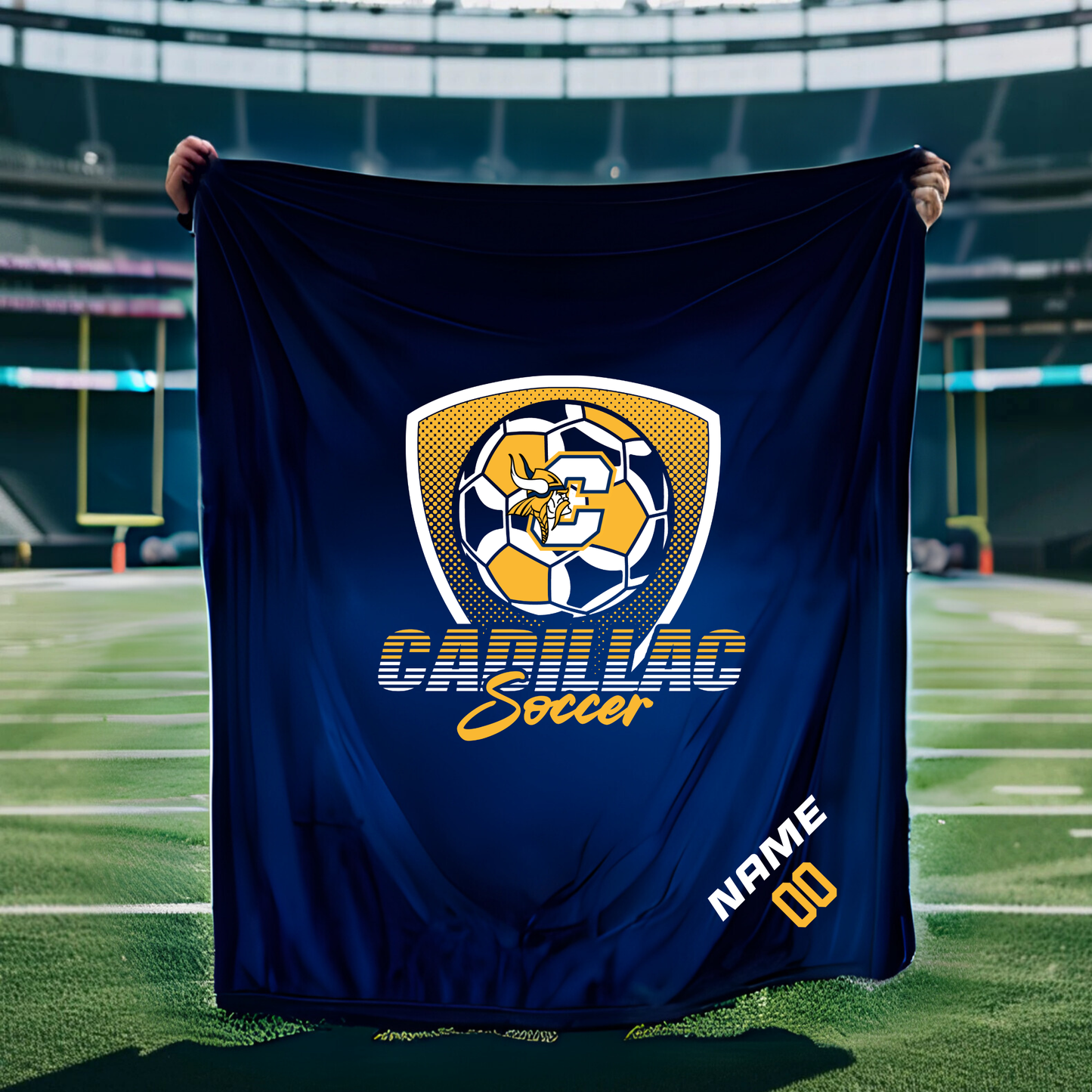 GAME DAY Personalized Fleece Blanket