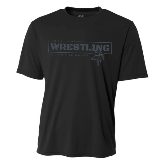 BLACKOUT Cadillac Vikings Wrestling DRI-FIT Cooling Performance T-Shirt