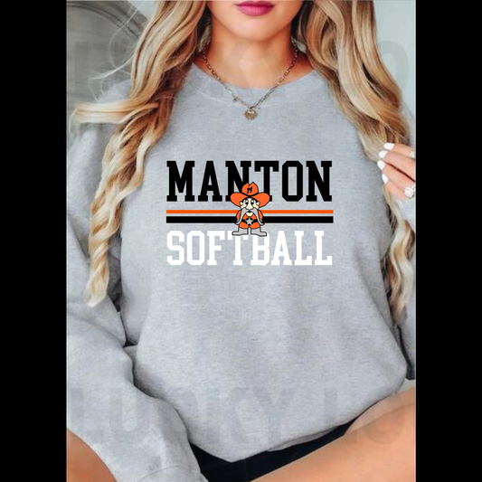 Manton Rangers Softball ADULT Unisex Crewneck Sweatshirt
