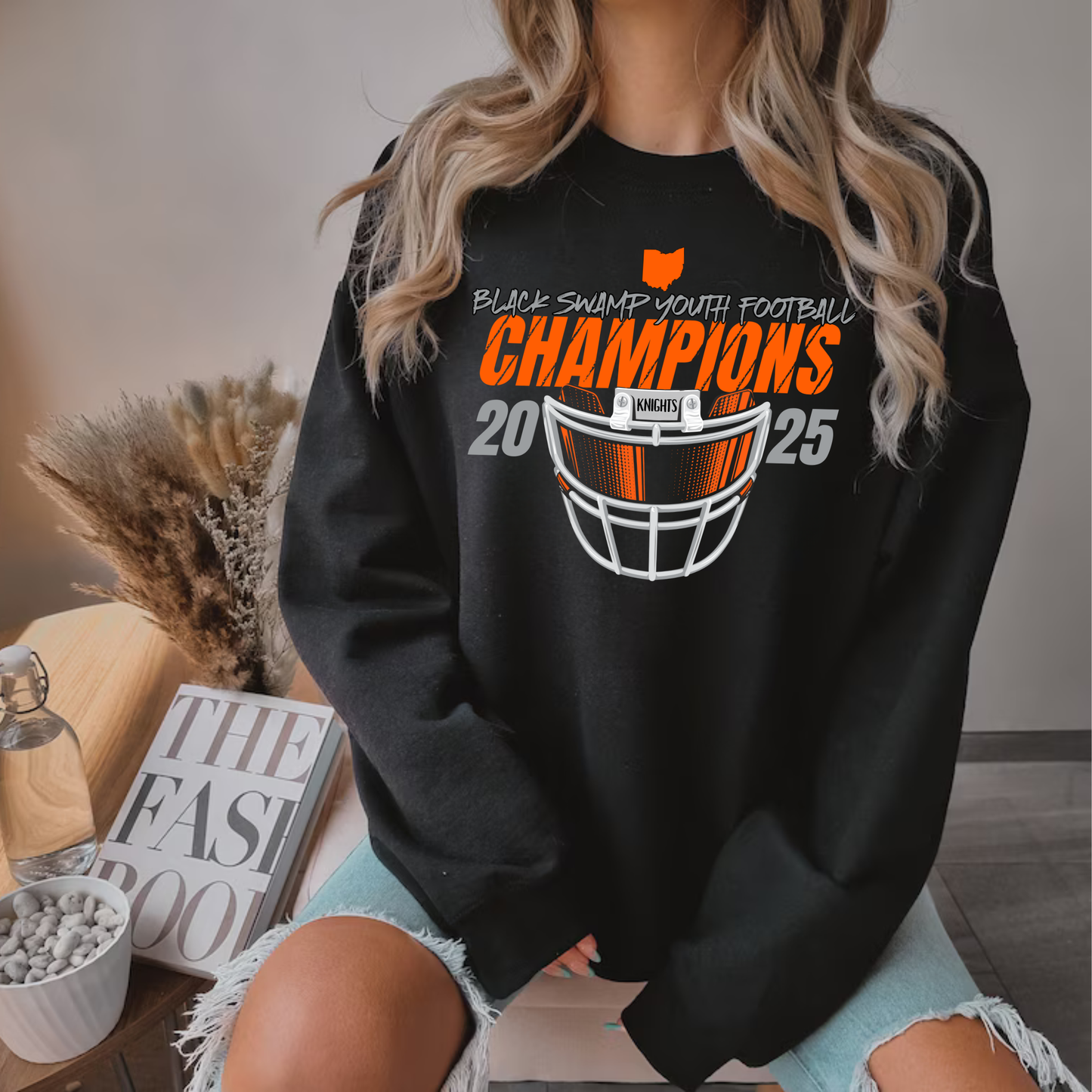 2025 CHAMPIONS Knights Junior Football ADULT Unisex Crewneck Sweatshirt