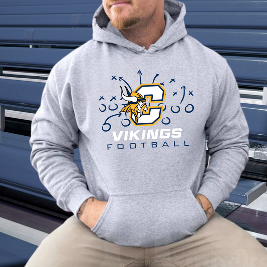 Cadillac Vikings Football ADULT Hoodie