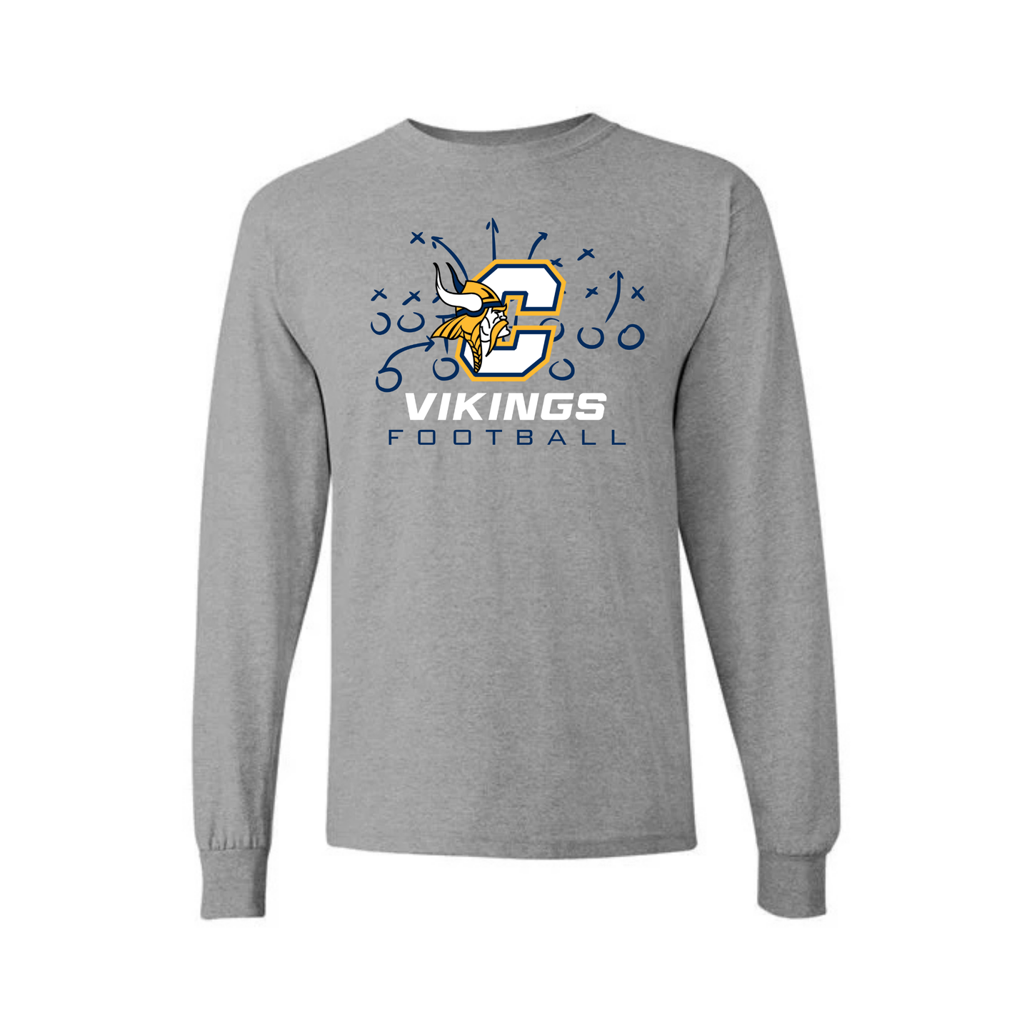 Cadillac Vikings Football UNISEX Long-Sleeve T-Shirt