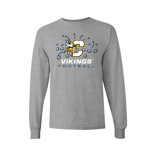 Cadillac Vikings Football UNISEX Long-Sleeve T-Shirt