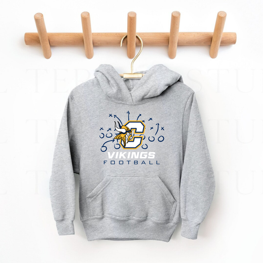 Cadillac Vikings Football TODDLER Hoodie