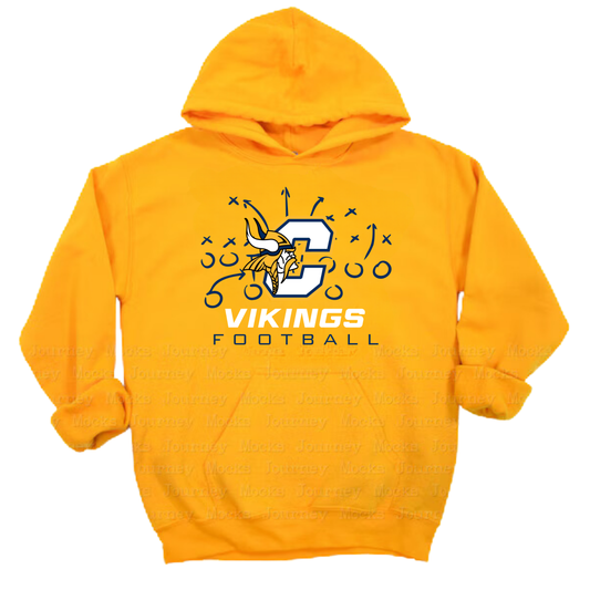 Cadillac Vikings Football Unisex YOUTH Hoodie