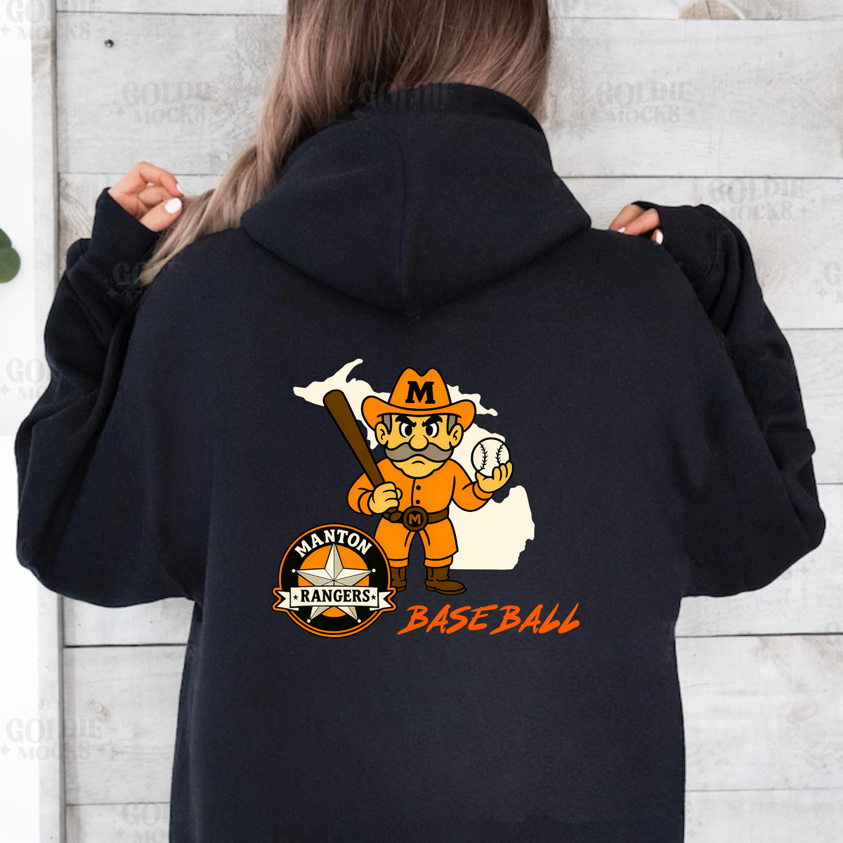 Manton Rangers Baseball Unisex ADULT Hoodie